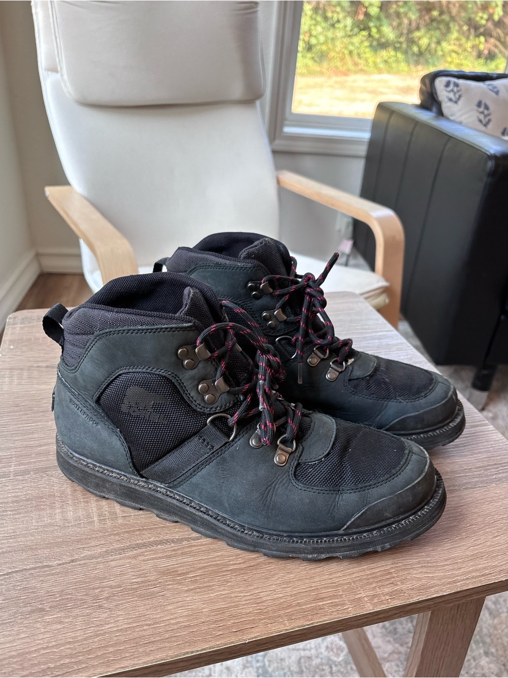 SOREL Men's Madson Waterproof Hiker Boots Black Size 9